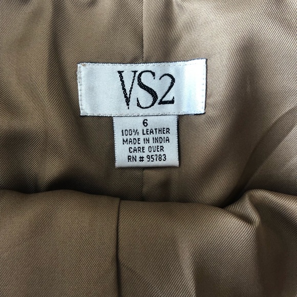 VS2 by Vakko Tan 100% Leather Pants Size 6 - Picture 4 of 4